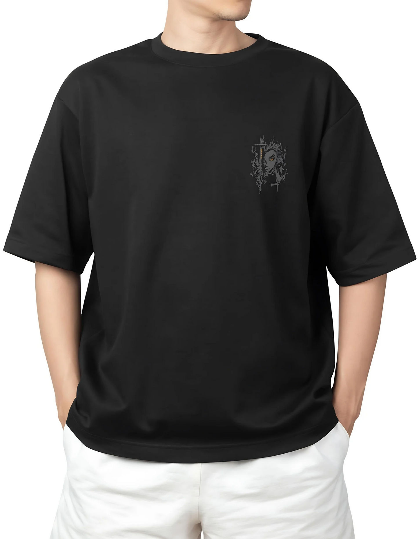 Buy RENGOKU KYOJURO / FLAME HASHIRA designed oversized t-shirt Online