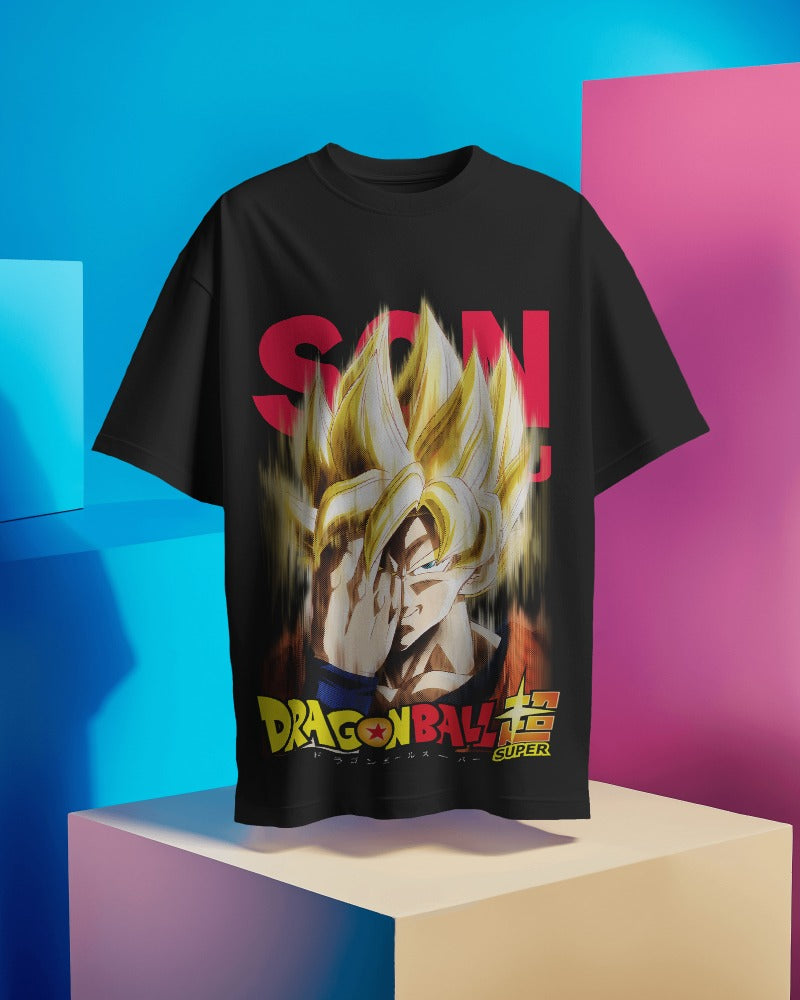 Buy Dragon ball Tshirt | Full Tshirt For Men Oversized Half sleeve T shirt Online