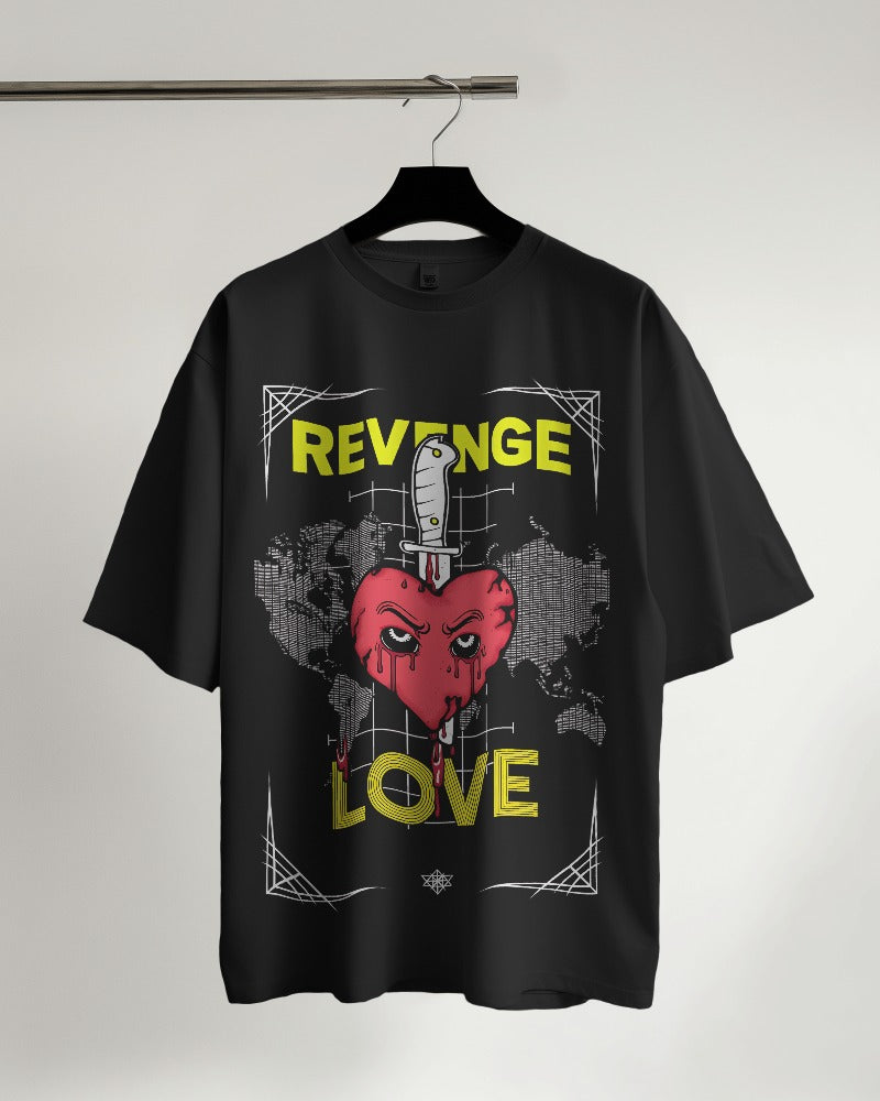 Buy LOVE & REVENGE || Over Sized Unisex T-shirts Online