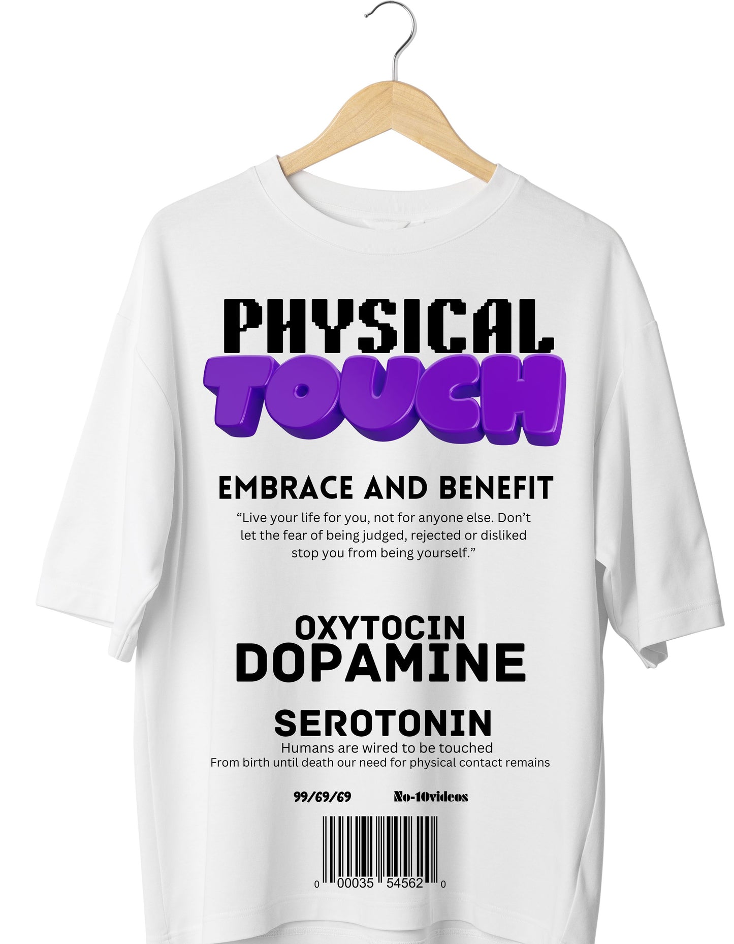 PHYSICAL TOUCH || COOL OVERSIZED ROUND NECK HALF SLEEVED T SHIRT ||