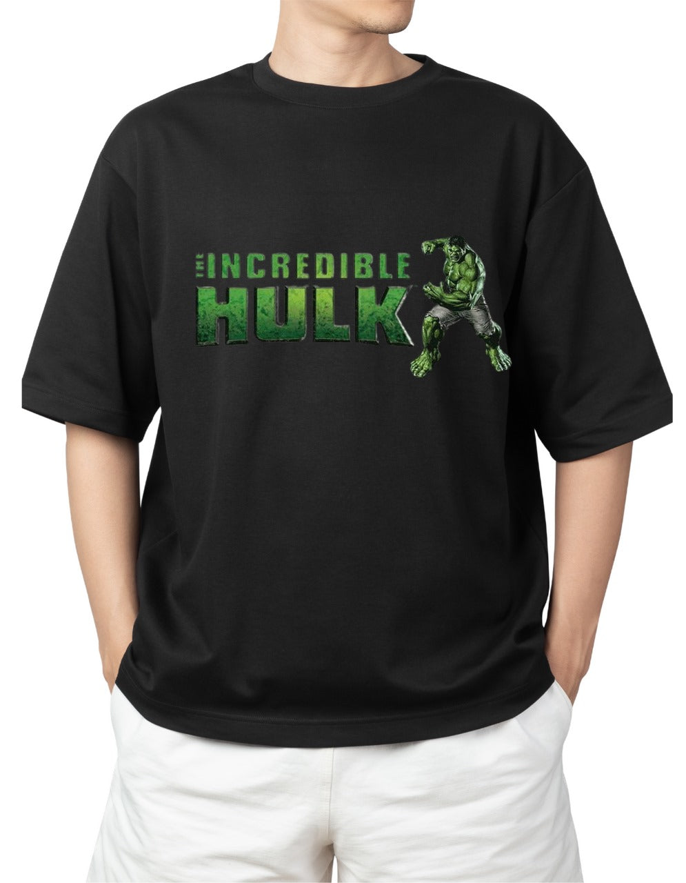 Incredible Hulk oversized | Cool Half T shirts for men