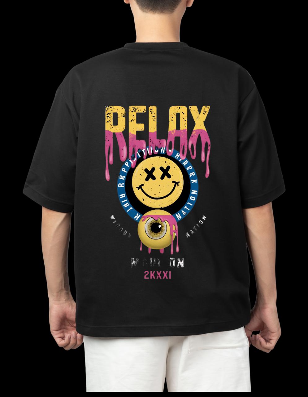 Relax Design | Full T shirt | Oversized Half sleeve T-shirt