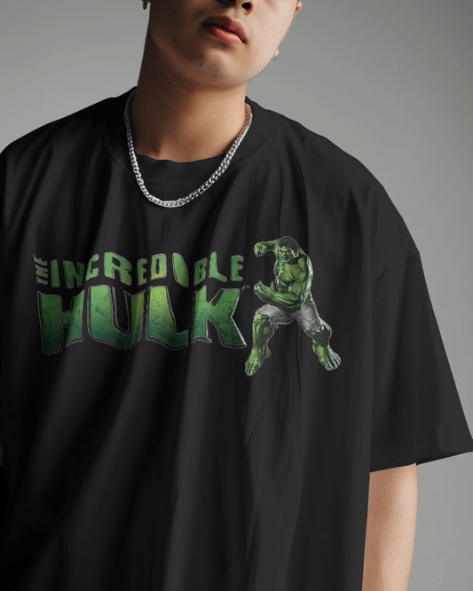 Incredible Hulk oversized | Cool Half T shirts for men