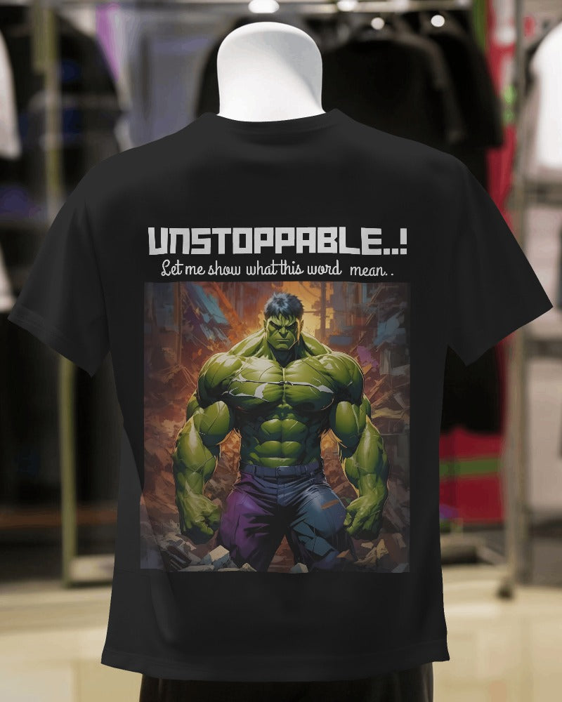 Incredible Hulk oversized | Cool Half T shirts for men