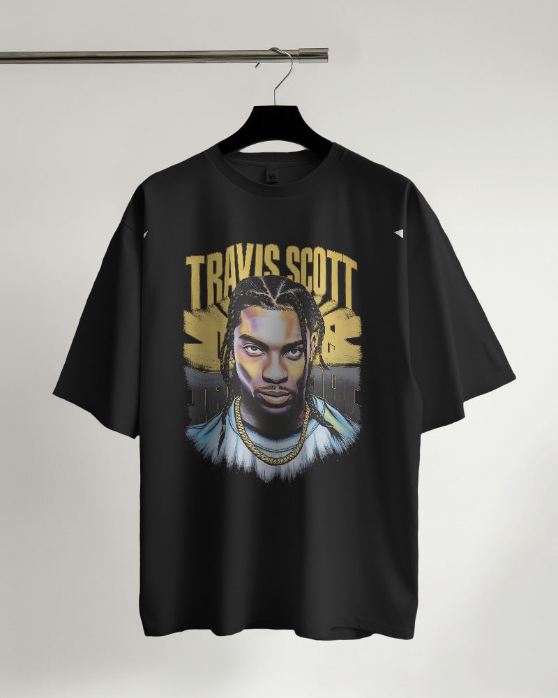 TRAVIS SCOTT || Round Neck T-shirt