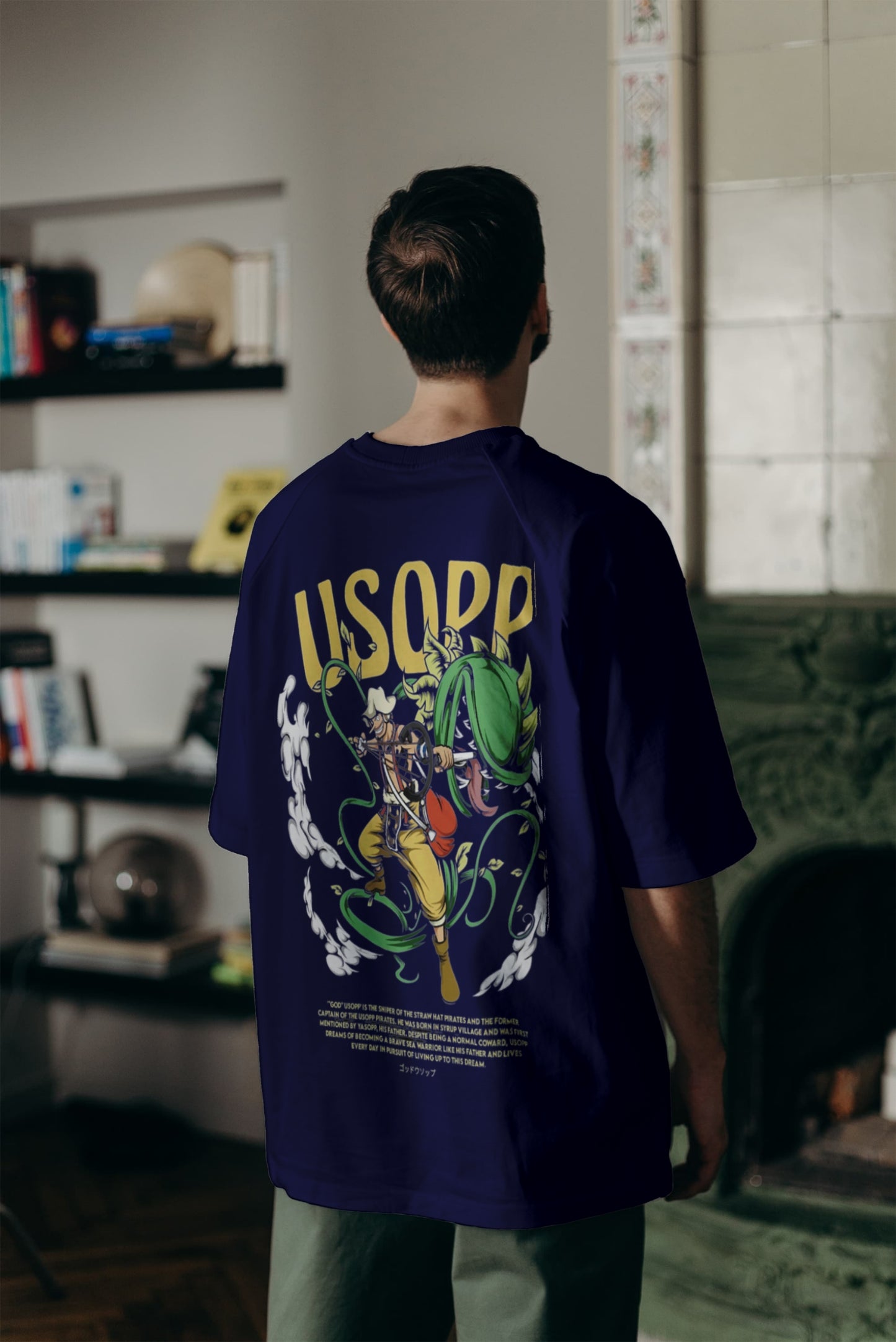 Buy online Usopp design oversized tshirt by dopes. 100 % cotton  , 210 gsm ...