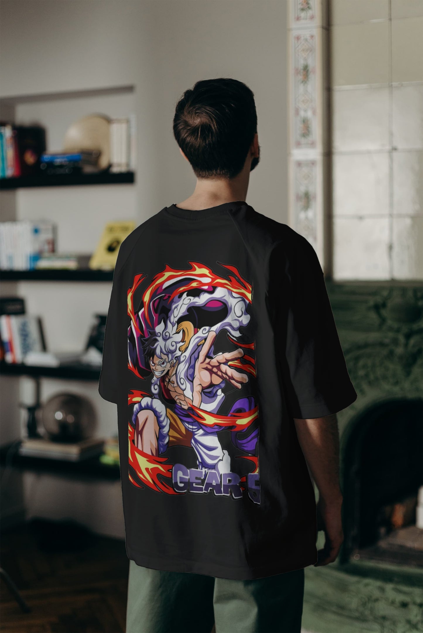 Lufi gear 5 over sized Tshirt... ( Black )