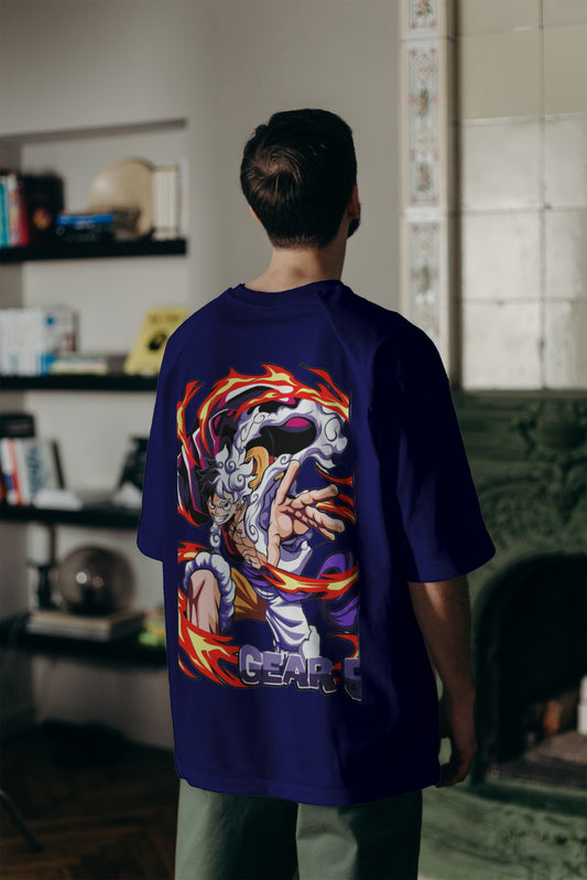 Lufi gear 5 over sized Tshirt... ( Navy Blue )