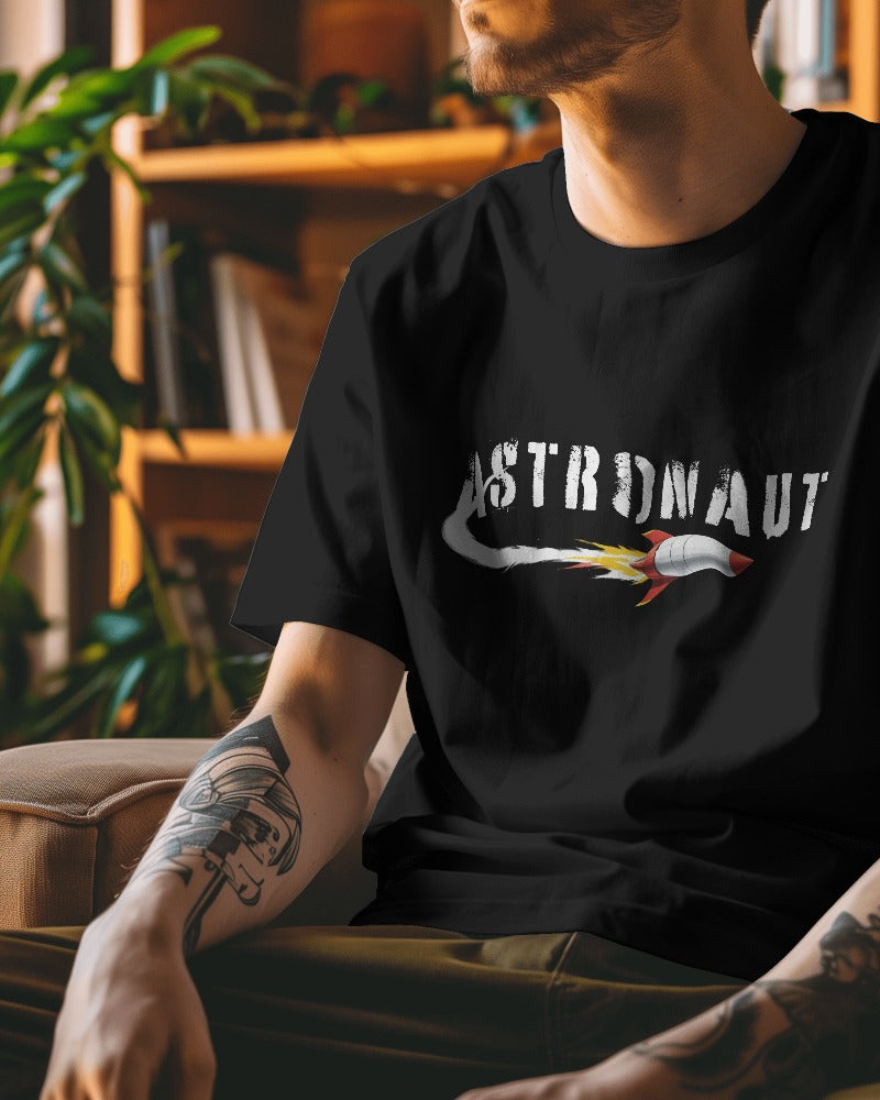 ASTRAUNUT Round neck design | Cool Half oversized T shirt