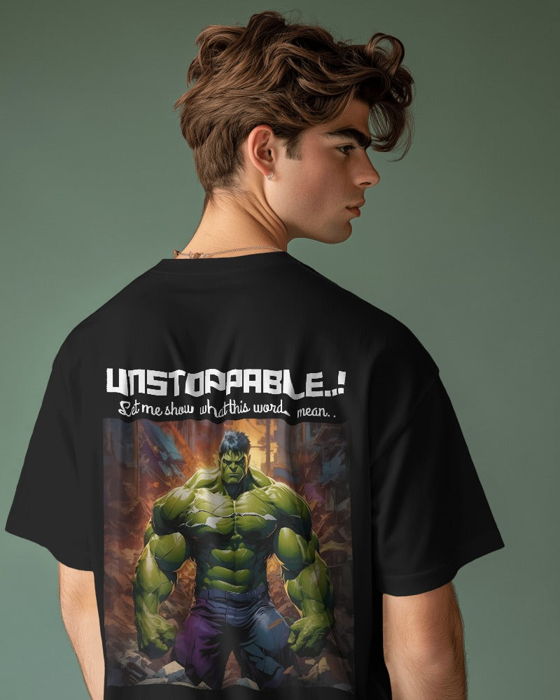 Incredible Hulk oversized | Cool Half T shirts for men