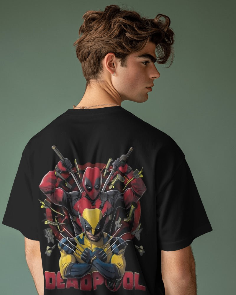 DEAD POOL inspired oversized unisex t-shirts